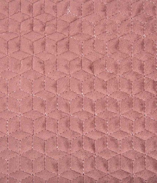 Present Time Decorative pillow Cushion Hexagon Velvet Faded pink (PT3675)